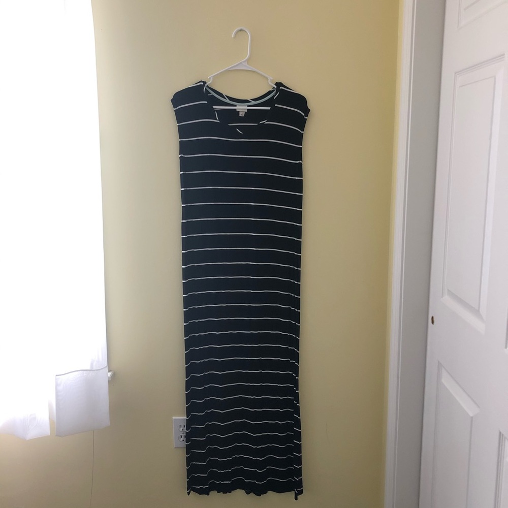 Target Black Striped Maxi Dress